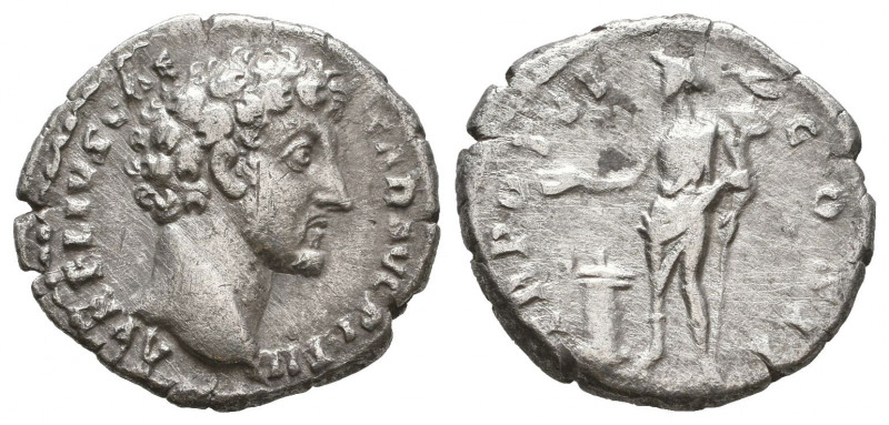 Marcus Aurelius, 161-180. 
Denarius, AR

Weight: 3,4 gr
Diameter: 18,2 mm