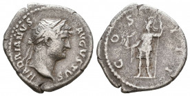 Hadrian AR Denarius. Rome, AD 132-134.

Weight: 2,7 gr
Diameter: 20 mm