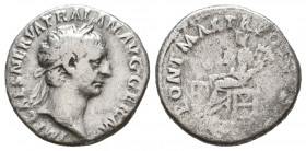 Trajan (AD 98-117). AR denarius.

Weight: 3 gr
Diameter: 17,3 mm