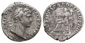 Trajan (AD 98-117). AR denarius.

Weight: 3 gr
Diameter: 18,5 mm