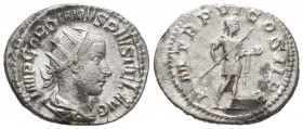 Ancients Roman Imperial
Gordian III (AD 238-244). AR antoninianus.

Weight: 2,6 gr
Diameter: 23,6 mm