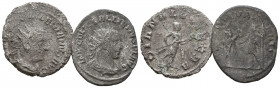 Lot of two (2) Roman Imperial Coins. AR Antoninianus.

Weight: lot
Diameter: lot