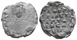 Byzantine Lead Seals, 7th - 13th Centuries. 

Weight: 9,7 gr
Diameter: 24,2 mm