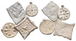 Byzantine Lead Seals, 7th - 13th Centuries. 

Weight: lot
Diameter: lot