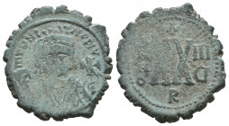 MAURICE TIBERIUS. 582-602 AD. Æ Half Follis

Weight: 5,8 gr
Diameter: 20,4 mm