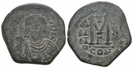 TIBERIUS II CONSTANTINE. 578-582 AD. Æ Follis. Constantinople mint.

Weight: 10,9 gr
Diameter: 30,6 mm
