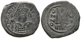 MAURICE TIBERIUS. 582-602 AD. Æ Follis, Nicomedia

Weight: 11,9 gr
Diameter: 31,3 mm
