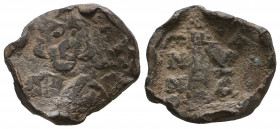 Byzantine
Justinian I. AD 527-565. AE Follis.

Weight: 2,4 gr
Diameter: 20,4 mm