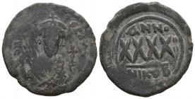 PHOCAS. 602-610 AD. Æ Follis. Nicomedia mint.

Weight: 5,3 gr
Diameter: 23,9 mm
