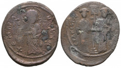 Constantine X Ducas (1059-1067), Follis.

Weight: 9,2 gr
Diameter: 32,6, mm