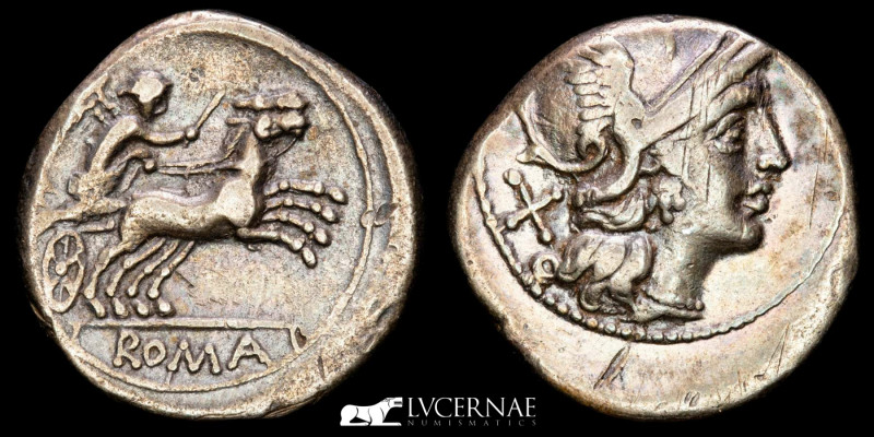 Roman Republic - Anonymous, silver denarius (3,87 g., 19 mm.), Rome mint, 157-15...