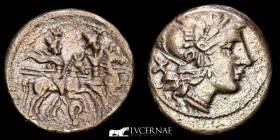 Anonymous  Silver Denarius 3.87 g. 19 mm. Uncertain 199-170 B.C. Good fine