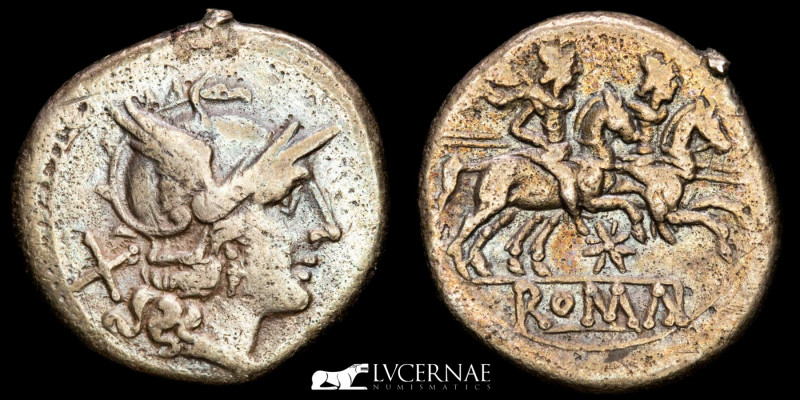 Roman republic - Anonymous Star Series Silver denarius (4.03 g. 19 mm.). Rome, 2...