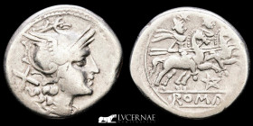 Anonymous  Silver Denarius 3,55 g. 20 mm. Rome 206-195 BC  Good very fine