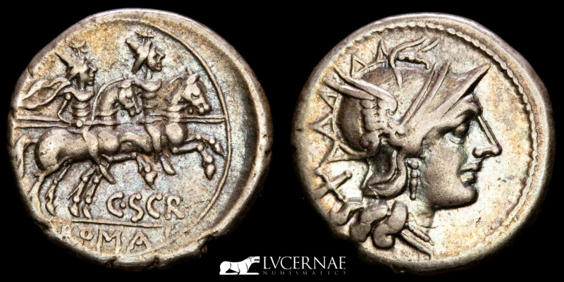 Roman Republic. - C. Scribonius Curio. Silver denarius (4,07 g. 20 mm.) Minted i...