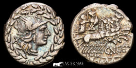 Cnaeus Gellius Silver Denarius 3,79 g., 20 mm. Rome 138 BC GVF