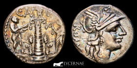 C. Minucius Augurinus Silver Denarius 3,88 g. 19 mm. Rome 135 Extremely fine (EBC+)