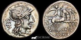M. Aburius M.f. Geminus Silver Denarius 3,81 g., 19 mm. Rome 132 B.C. Good very fine (MBC)