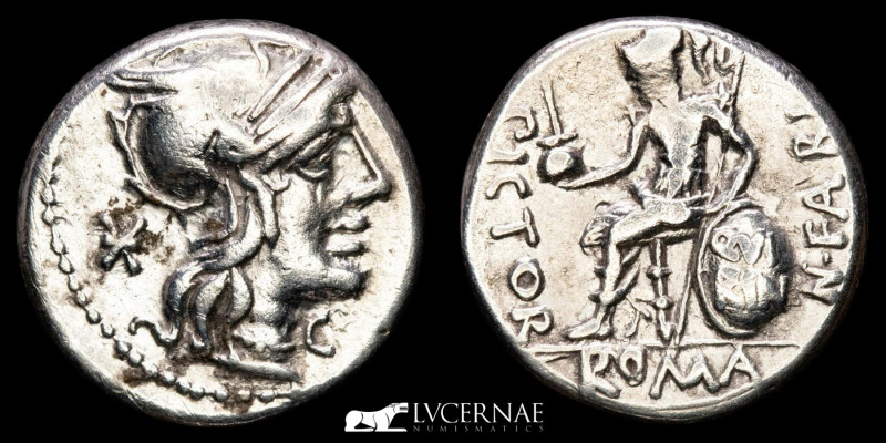 Roman Republic - N. Fabius Pictor.
Silver denarius (3.88 g., 17 mm.) - Rome, 126...