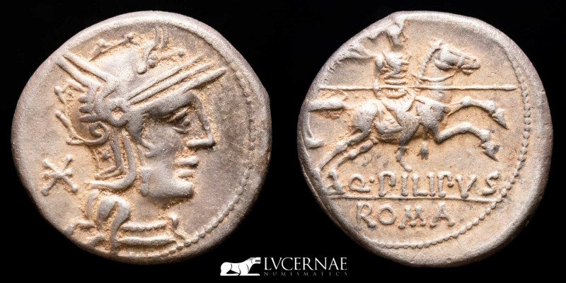 Roman Republic - Q. Marcius Q.n. Philippus. Silver denarius (3,89 g. 17 mm.) Min...