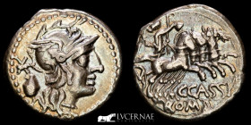 C. Cassius Silver Denarius 3.86 g., 18 mm. Rome 126 B.C. GVF