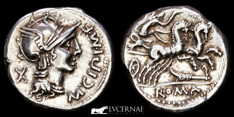 Roman Republic - M. Cipius M.f. - Silver denarius (3.90 g. 17 mm.) 
Minted in Ro...