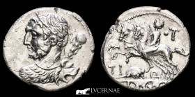 T. Quinctius Silver Denarius 3,93 g. 19 mm. Rome 111-112 A.D About uncirculated.
