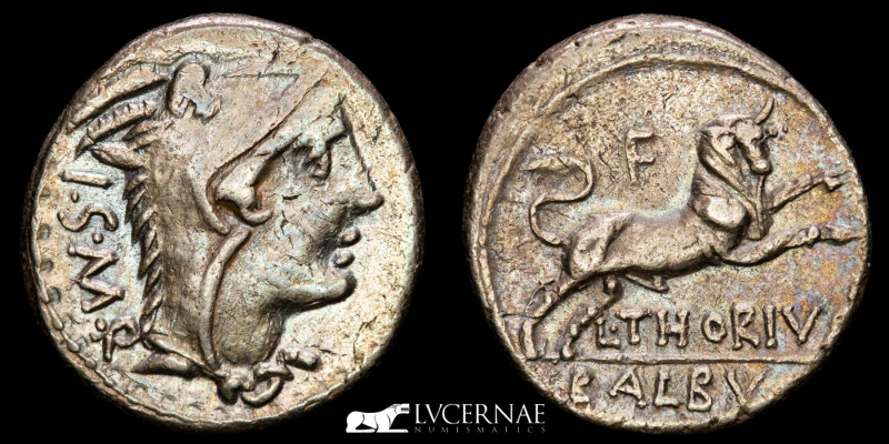 Roman Republic - L. Thorius Balbus. Silver denarius (3,71 g. 19 mm.) Minted in N...