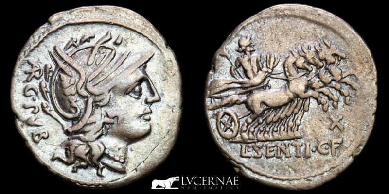 Roman Republic. - L. Sentius C.F. - Silver denarius (3,79 g., 22 mm.)
Rome mint....