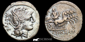 L. Sentius C.F.  Silver Denarius 3,79 g., 22 mm. Rome 101 B.C.  GVF