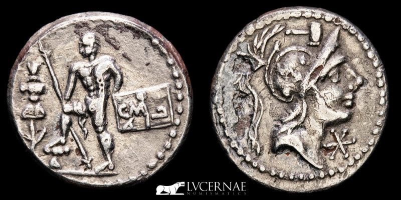 Roman Republica - C. Poblicius Malleolus - Fouree denarius (3.28 g. 20 mm.). Rom...