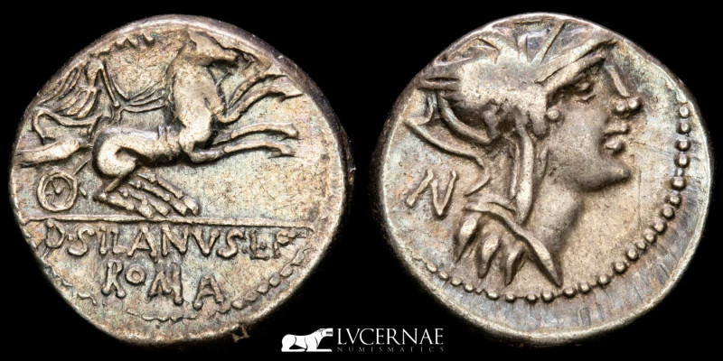 Roman Republic - D. Junius L.f. Silanus. Silver denarius (3,77 g. 18 mm.). Minte...