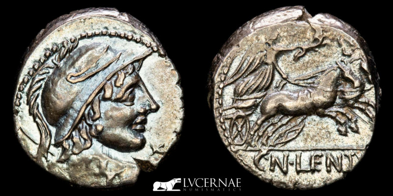 Roman Republic - Cn. Cornelius Cn.f. Lentulus Clodianus silver denarius (4,14 g....