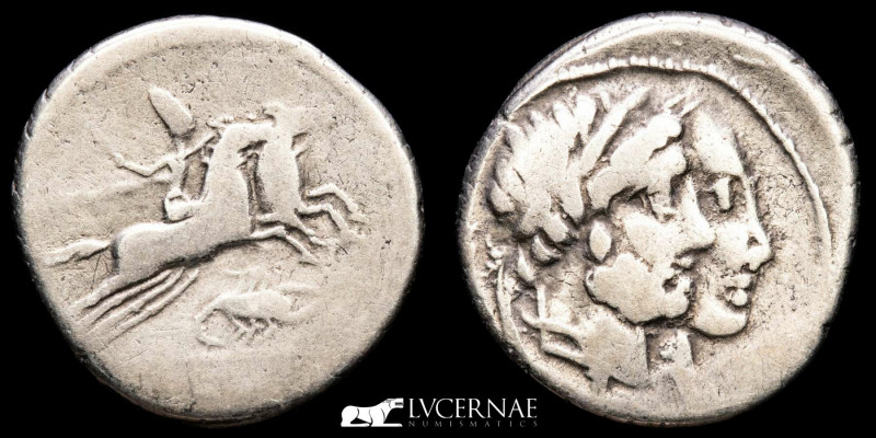 Roman Republic - C. Censorinus. Silver denarius (3,65 g., 18 mm.) Minted in Rome...