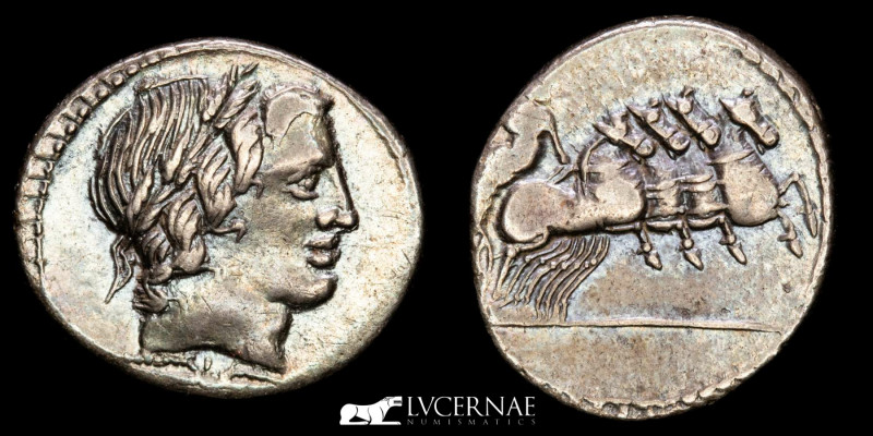 Roman Republic - Anonymous silver denarius (3,60 g. 19 mm.), Rome mint, 86 B.C. ...