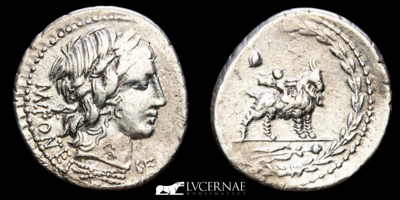 Roman Republic - Mn. Fonteius C. f. silver denarius (3,37 g. 20 mm.), 85 B.C. - ...