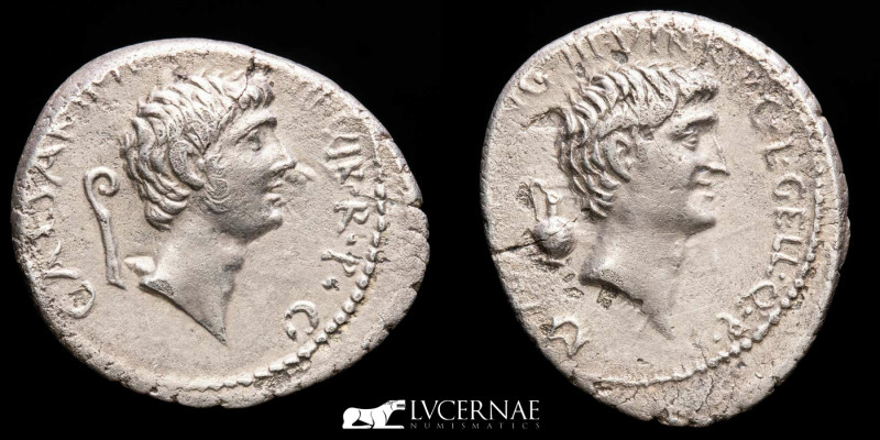 Roman Republic - Imperatorial - Mark Antony and Octavian 
Silver Denarius (3.61 ...