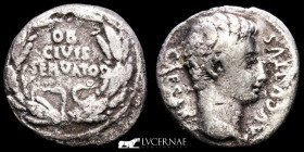 Augustus Silver Denarius 3,37 g. 17 mm. Colonia Patricia 19 B.C. Good very fine (MBC)