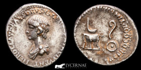 Nero 54-68 A.D. Silver Denarius 3.45 g., 19 mm. Rome 50-54 A.D. nEF