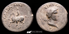 Galba Silver Denarius 3,33 g. 18 mm. Tarraco 68-69 A.D GVF. Very rare.