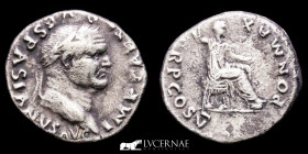 Vespasian Silver Denarius 3,15 g. 18 mm. Rome 74 AD GVF