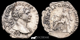 Trajan  Silver Denarius 2,86 g 19 mm. Rome 108-9 A.D GVF+