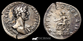 Hadrian Silver Denarius 3.20 g., 19 mm. Rome 117 A.D. Good very fine (MBC+)