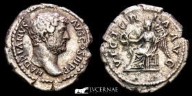 Hadrian Silver Denarius 3.30 g., 19 mm. Rome 128 A.D. Near Extremely fine