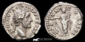 Antoninus Pius Bronze Denarius 3,45 g., 17 mm. Rome 143-144 A.D. Extremely fine