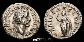 Antoninus Pius Silver Denarius 3,46 g., 18 mm. Rome 159-160 A.D. Good very fine (MBC)