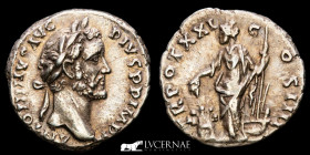 Antoninus Pius Silver Denarius 3,24 g. 16 mm. Rome 152-153 GVF