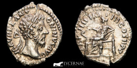 Marcus Aurelius Silver Denarius 2,51 g. 20 mm. Rome 177-178  Good very fine (MBC+)