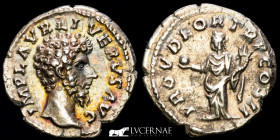 Lucius Verus  Silver Denarius 3,22 g 18 mm. Rome 163 AD Good very fine (MBC+)