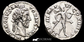 Commodus  Silver Denarius 2,66 g., 17 mm. Rome 183 AD Almost uncirculated.